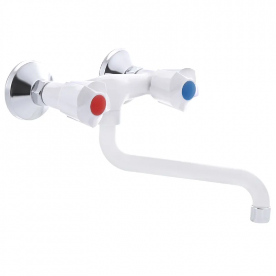 Змішувач на кухню Plamix AMA-361 Білий (без підводки) (PM0582)