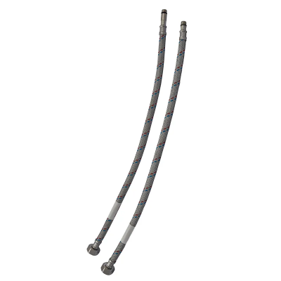 Гнучкі шланги для змішувача гайка 1/2'' - Штуцер M10 (150 см) 2 шт Zerix (ZX1578)