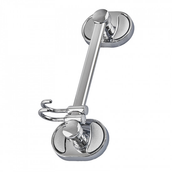 Вішалка для рушників у ванну з 2-ма рухомими гачками Zerix AFB-0115-2 (ZX5050)