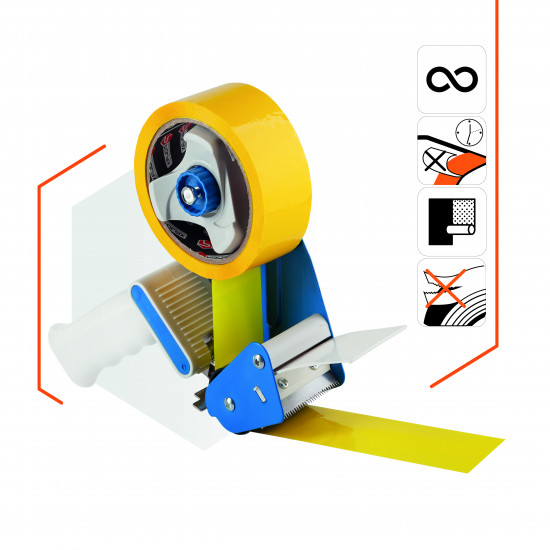 Клейка стрічка Polax скотч пакувальний, жовтий 45мм х 60м (101-118) Клейка стрічка Polax скотч пакувальний, жовтий 45мм х 60м (101-118)