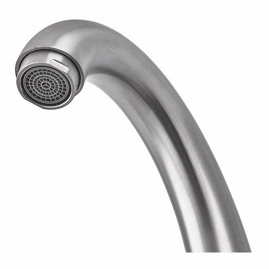 Змішувач для умивальника з нерж. сталі ZERIX GTA-001-C (ZX5613)