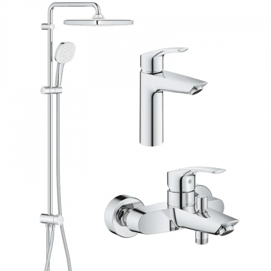Набiр змiшувачiв 3 в 1 для ванни Grohe Eurosmart (UA123246R1)